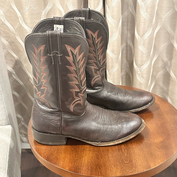 Larry Mahan Men’s Brown Genuine Cowboy Western Boots / Shoes Men's Size: 12D - Picture 5 of 13